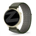 Bandz Garmin Vivoactive 6 nylon loop band (olijfgroen)
