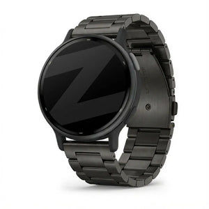Bandz Garmin Vivoactive 5 titanium schakel band (zwart)