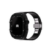 Reqior Apple Watch 45mm case met rubberen band (Zwart)