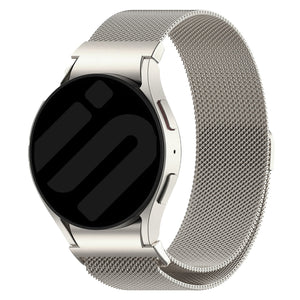 Samsung Galaxy Watch 6 Classic 47mm 'One push' Milanese Strap (Champagne)