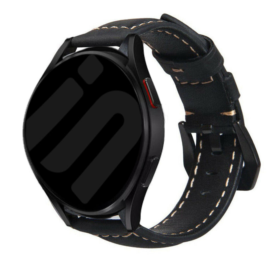 Coros Pace 3 Leather Strap (Black)