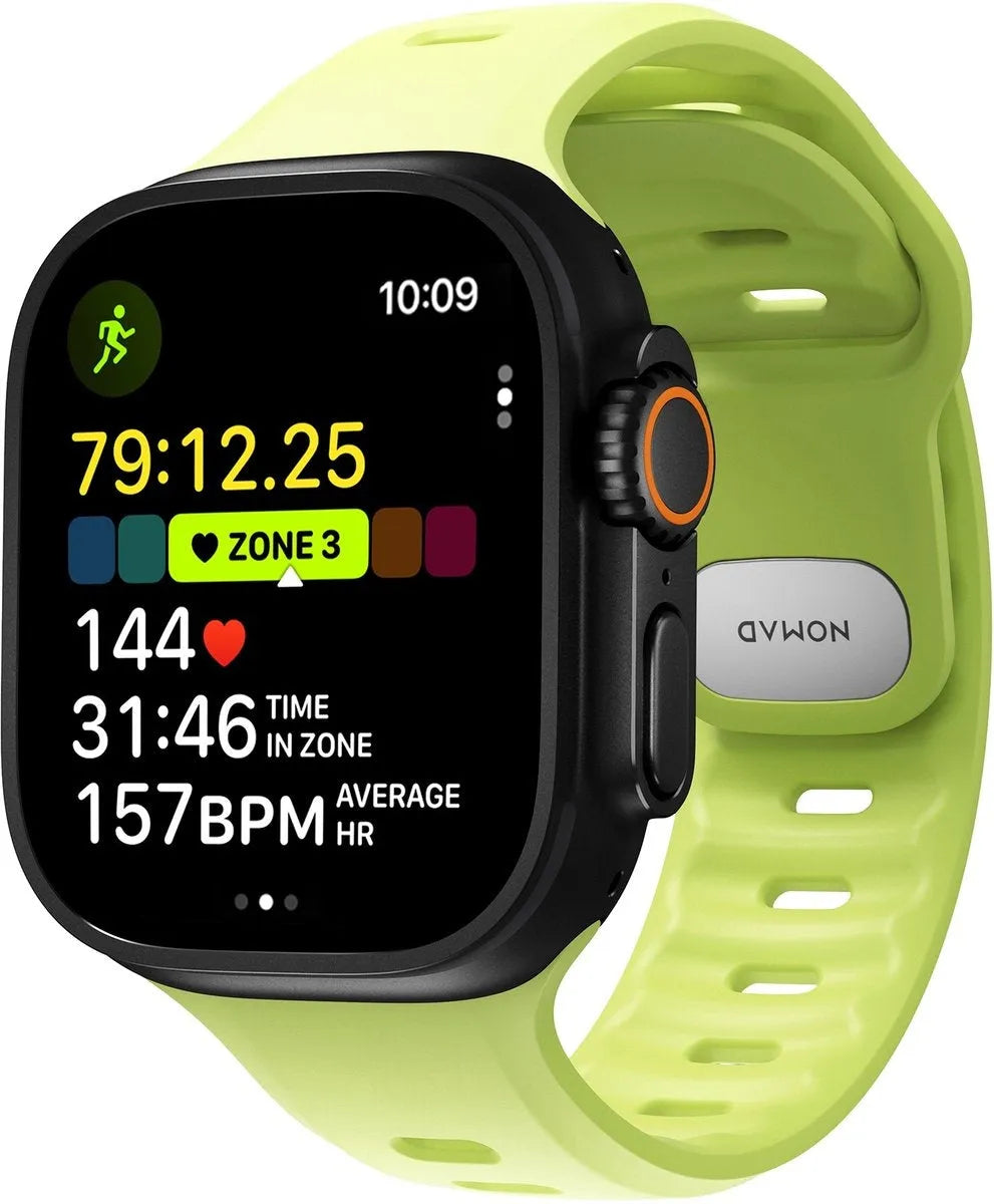 Nomad Apple Watch siliconen Tempo bandje (lime)