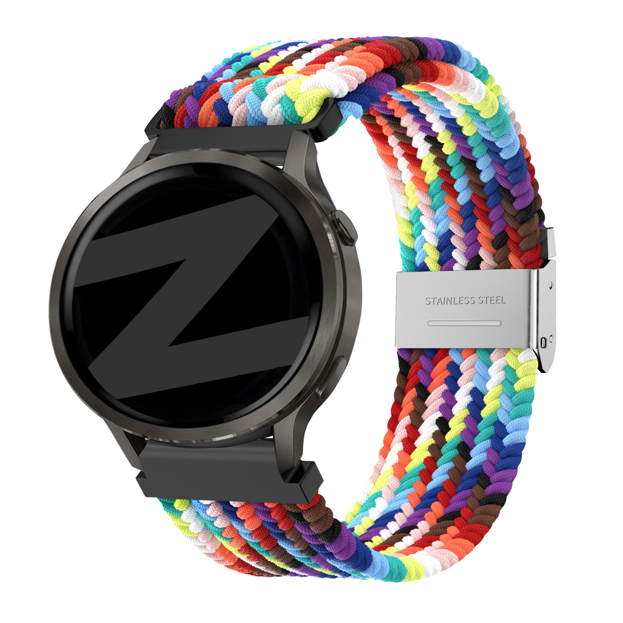 Bandz Garmin Forerunner 70 gevlochten nylon band (kleurrijk)