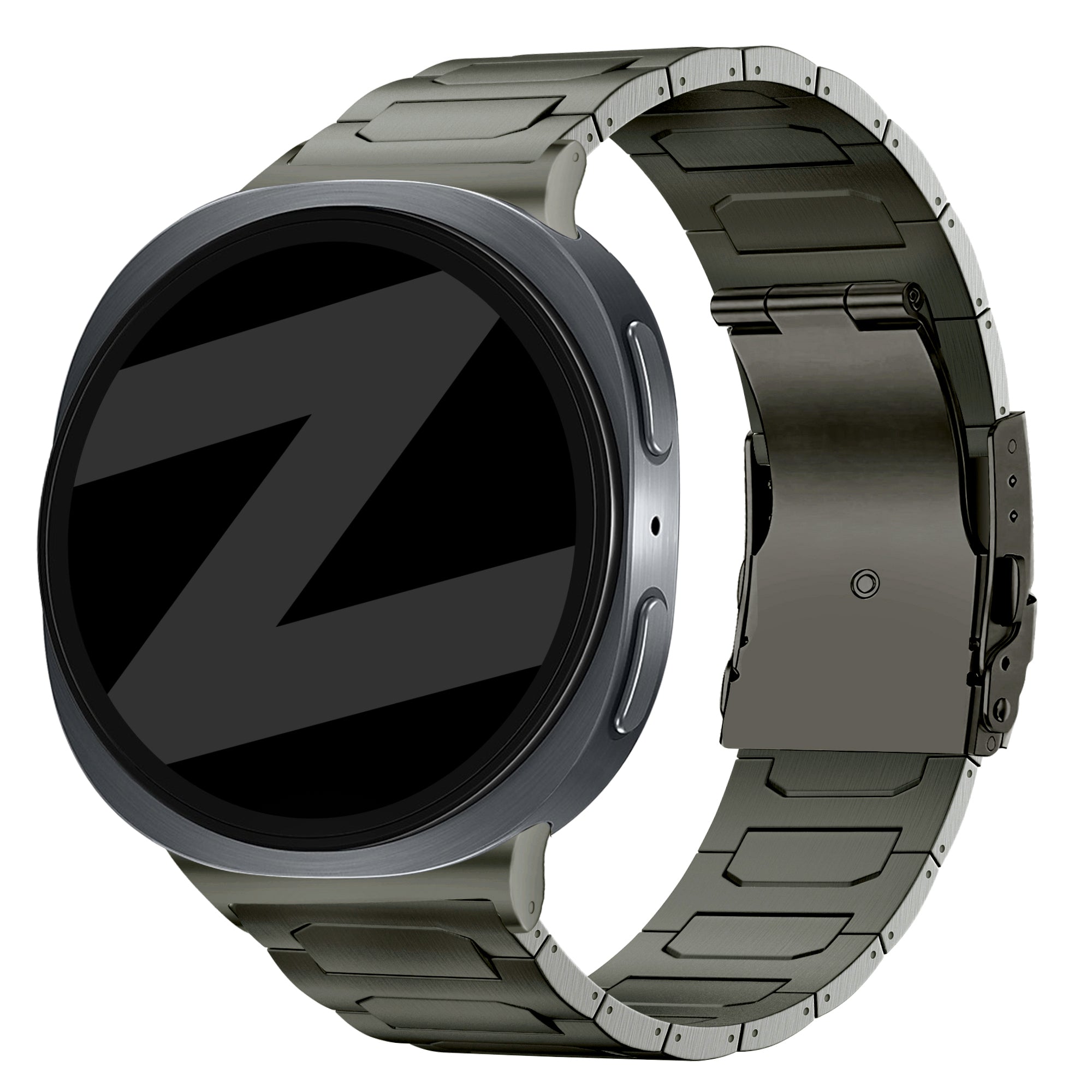 Bandz Samsung Galaxy Watch 8 - 44mm titanium band 'Deluxe' (grafiet)