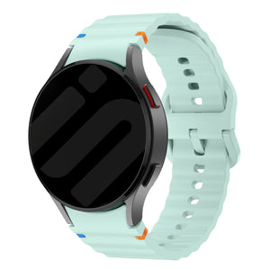 Samsung Galaxy Watch 4 40mm Wave bandje (lichtgroen)