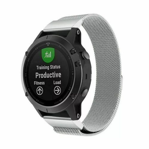 Garmin Approach S62 Milanese Strap (Silver)