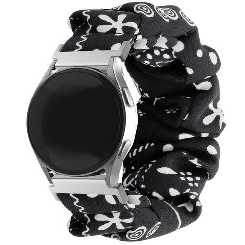 Samsung Galaxy Watch 4 40mm scrunchie bandje (zwart mix)