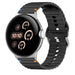 Google Pixel Watch 3 - 45mm wave siliconen bandje (zwart)