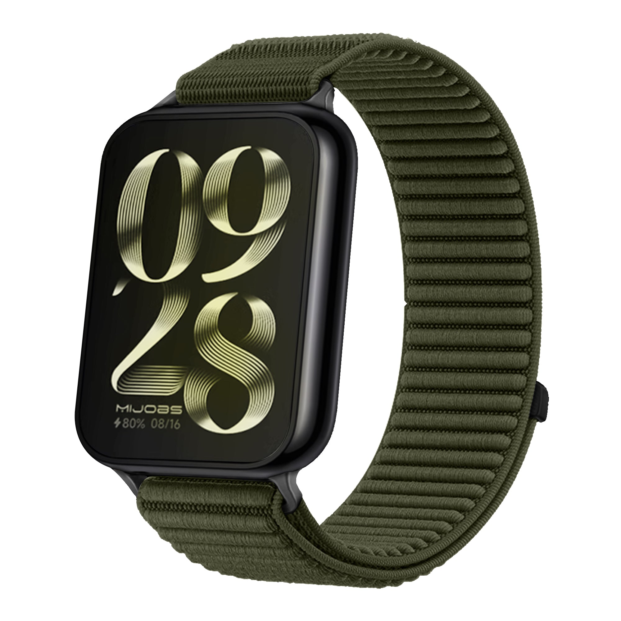 Xiaomi Smart Band 10 Pro wave nylon bandje (donkergroen)