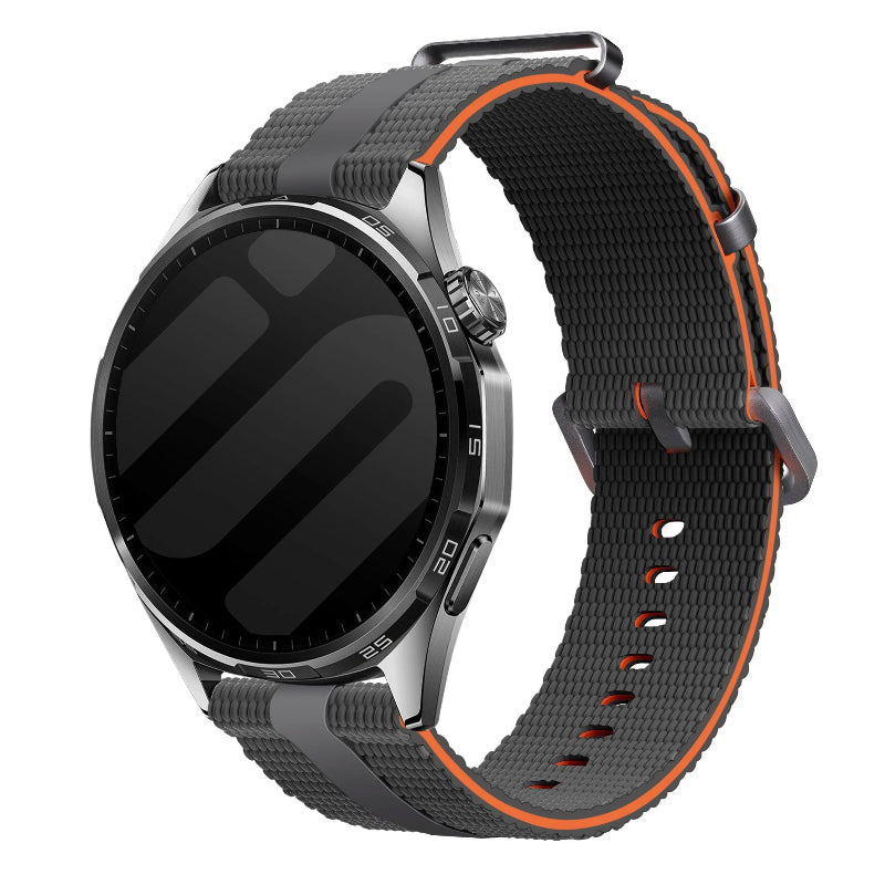 Amazfit GTS 3 siliconen active band (donkergrijs/oranje)