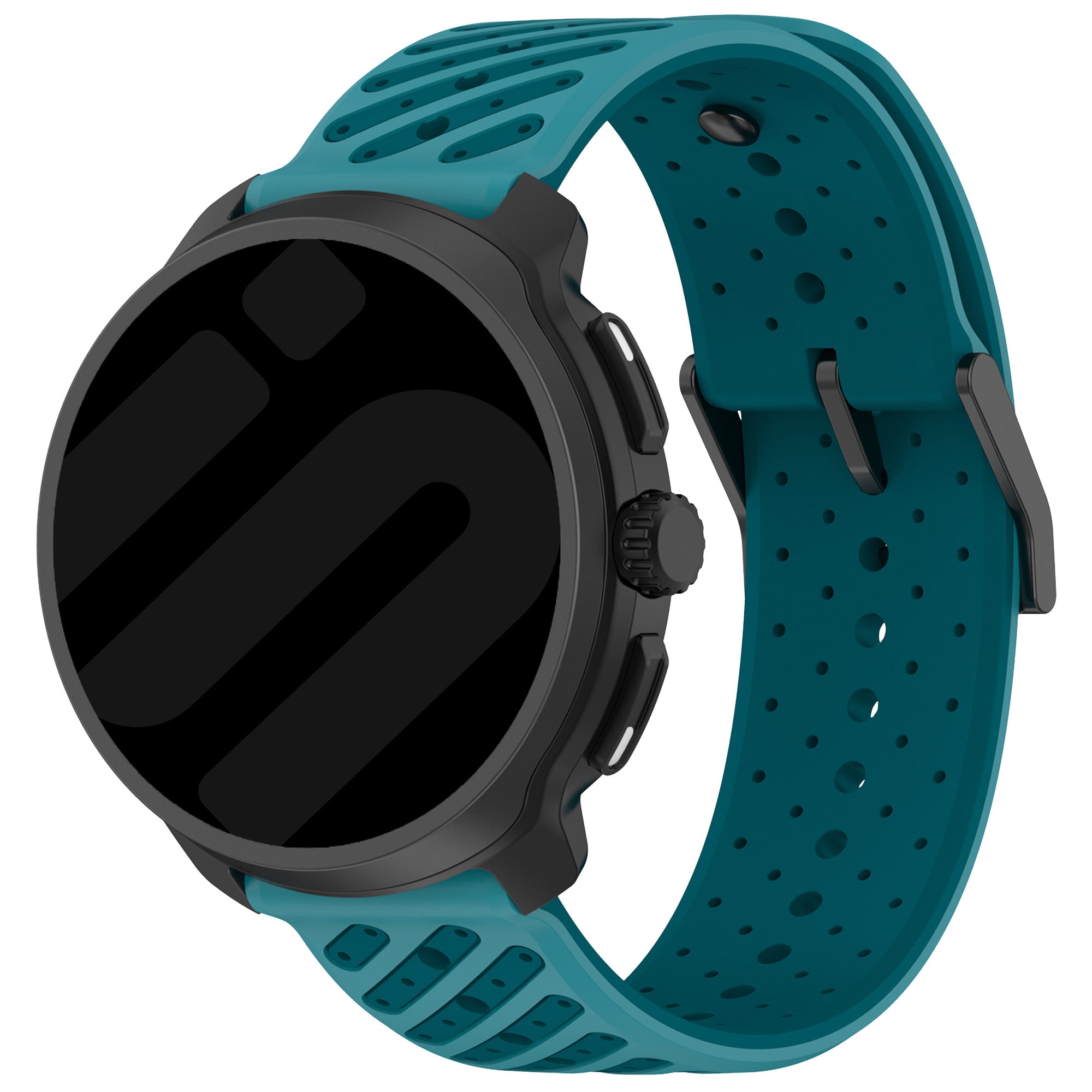 Amazfit GTR 2 striped silicone band (blauw)