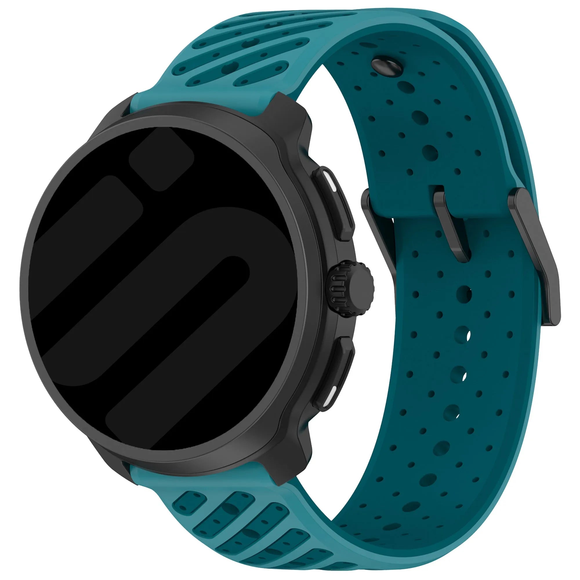 Oppo Watch S gestreept siliconen bandje (blauw)