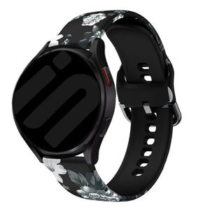 Grey Flower Amazfit GTS 4 Strap