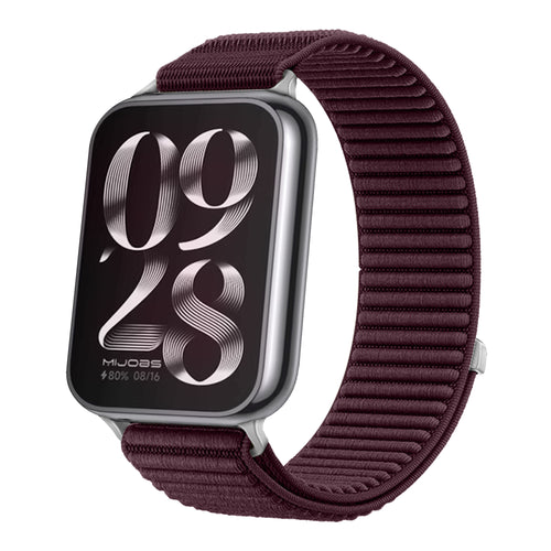 Xiaomi Smart Band 10 Pro wave nylon bandje (plum)