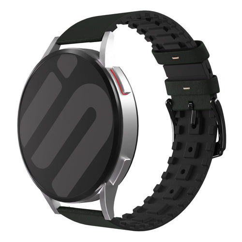 Amazfit Active 2 Leather / Silicone Strap (Green)