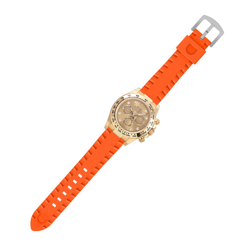 Garmin Venu X1 wave siliconen bandje (oranje)