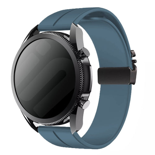 Samsung Galaxy Watch 3 45mm Silicone Strap with P-Buckle (Greyblue)