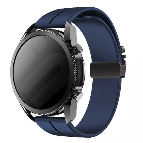 Oppo Watch X2 siliconen band met P-buckle (donkerblauw)