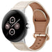 Google Pixel Watch 4 - 41mm leren gesp band (beige)