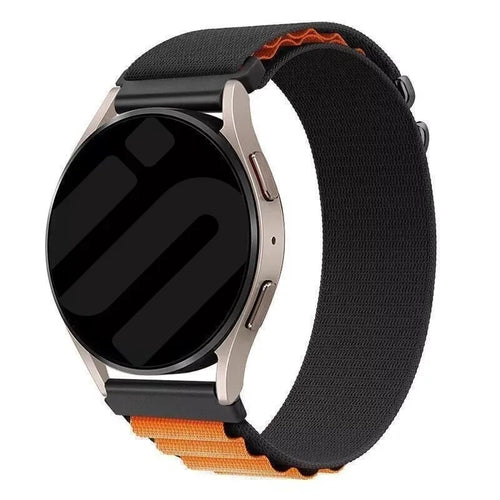 Oppo Watch X2 Alpine nylon bandje (zwart/oranje)