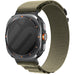 Samsung Galaxy Watch Ultra 2 Alpine nylon bandje (olijfgroen)