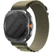Samsung Galaxy Watch Ultra 2 Alpine nylon bandje (olijfgroen)