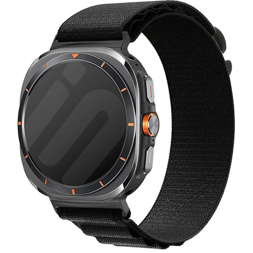 Alpine Nylon Strap, on a watch, 3/4 front view