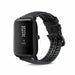 Xiaomi Amazfit Bip siliconen / leren bandje  (zwart)