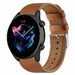 Amazfit GTR 3 (Pro) leren bandje (strak bruin)