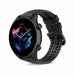 Amazfit GTR 3 (Pro) siliconen / leren bandje (zwart) 