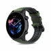Amazfit GTR 3 (Pro) siliconen / leren bandje (zwart/groen)
