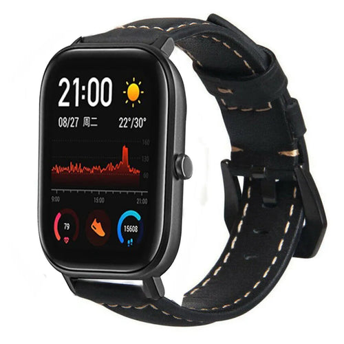 amazfit-gts-leren-bandje-zwart