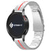 Fossil Gen 5e 44mm Steel Iron Strap (Silver/Red)