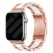Apple Watch stalen band (rosé goud/wit)