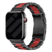 Apple Watch stalen band (zwart/rood)