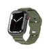 Apple Watch silicone armor bandje (olijfgroen)