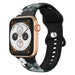 Grey Flower Apple Watch bandje