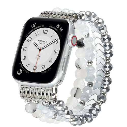 Apple Watch kralen bandje (zilver)