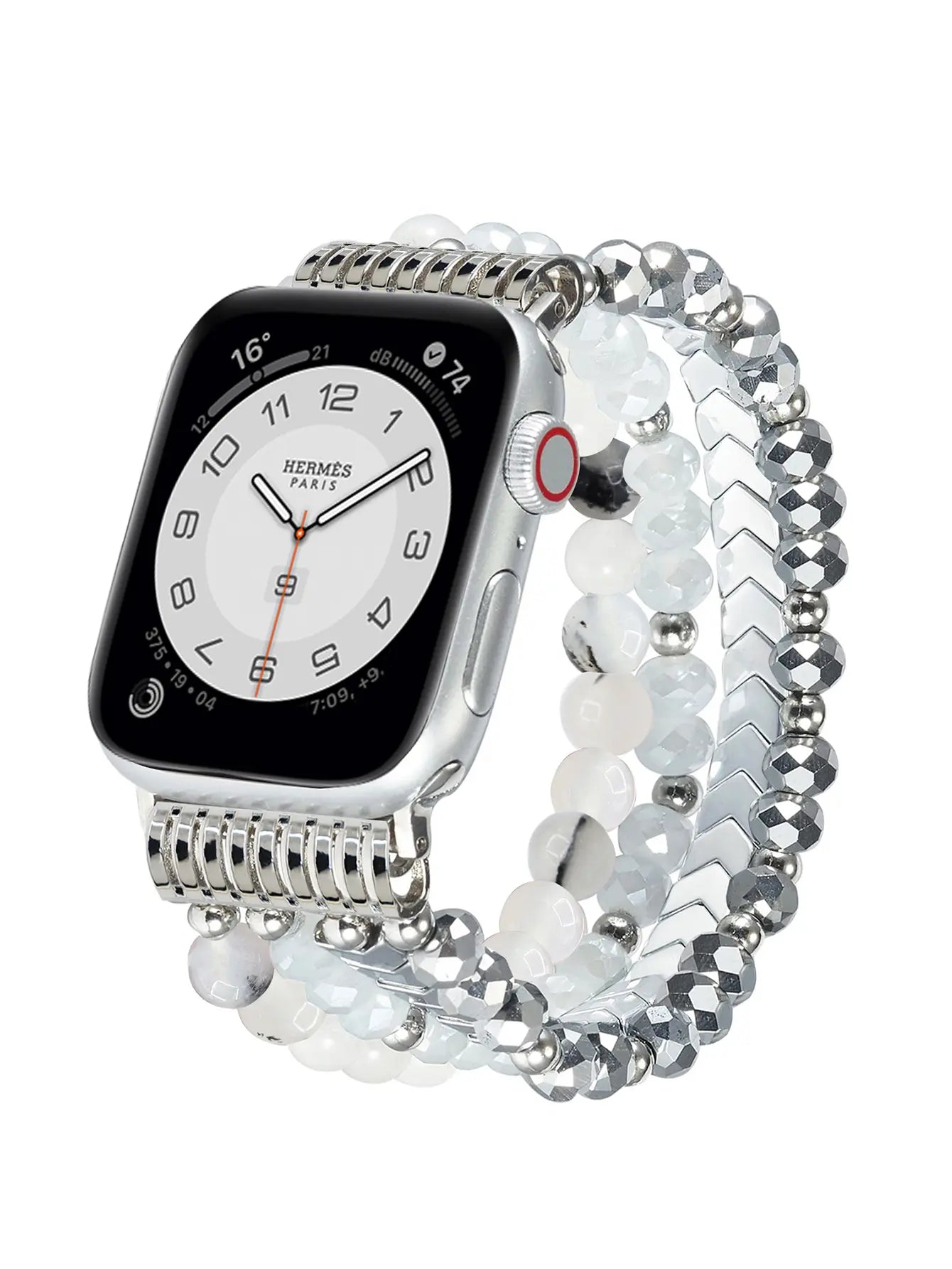 Apple Watch kralen bandje (zilver)