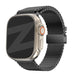 Bandz Apple Watch Ultra Milanese loop band met P-buckle (zwart)