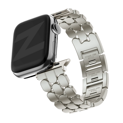 Bandz Apple Watch stalen band 'Oval' (sterrenlicht)