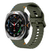 Samsung Galaxy Watch Ultra wave siliconen bandje (legergroen)