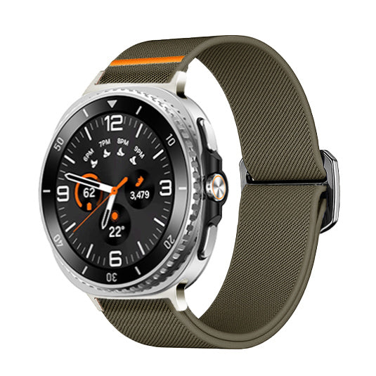 Samsung Galaxy Watch 8 Classic elastisch bandje (legergroen)