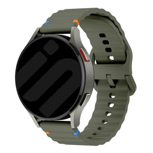 Huawei Watch GT 7 Pro Wave Silicone Strap (Army Green)
