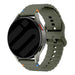 Samsung Galaxy Watch 3 45mm wave siliconen bandje (legergroen)