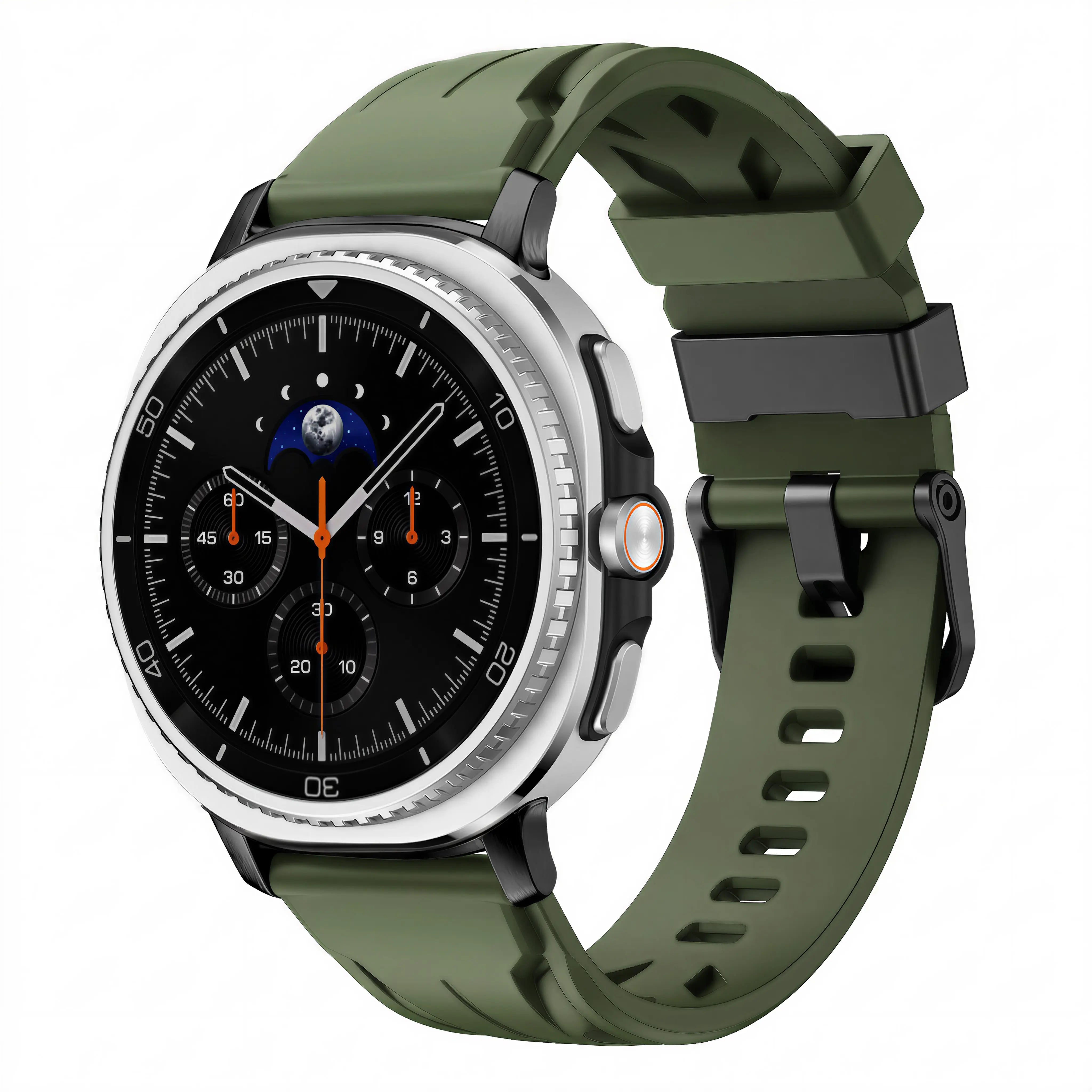 Samsung Galaxy Watch 9 - 44mm race siliconen band (legergroen)