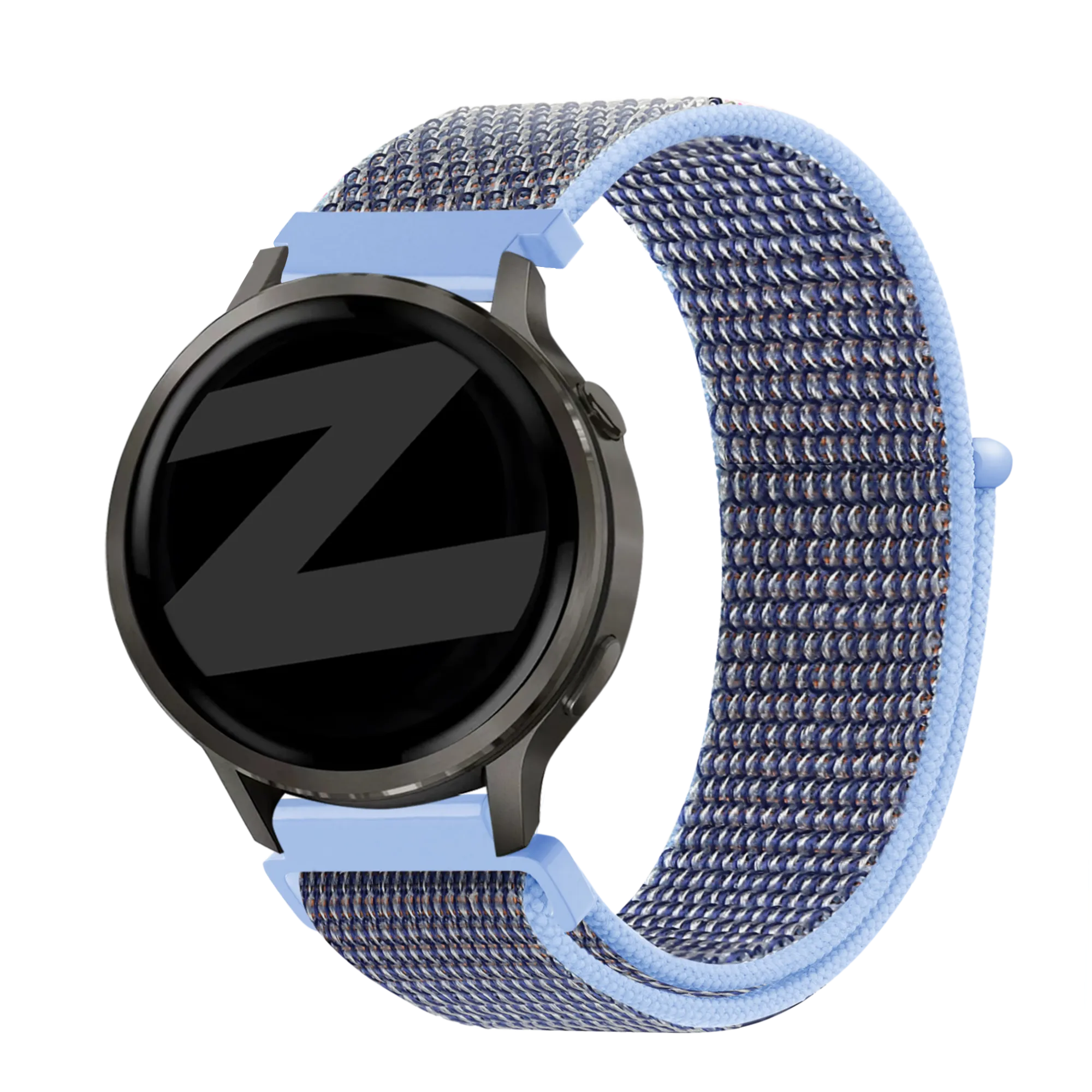 Bandz Garmin Forerunner 170 nylon loop band (azure blauw)