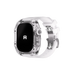 Reqior Apple Watch 45mm polymer case met rubberen band (transparant)