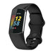 Fitbit Charge 6 siliconen bandje (zwart)