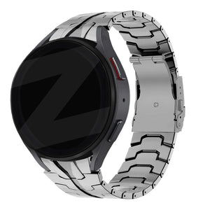 Bandz Samsung Galaxy Watch 4 Classic 46mm stalen band 'Iron' (zilver)